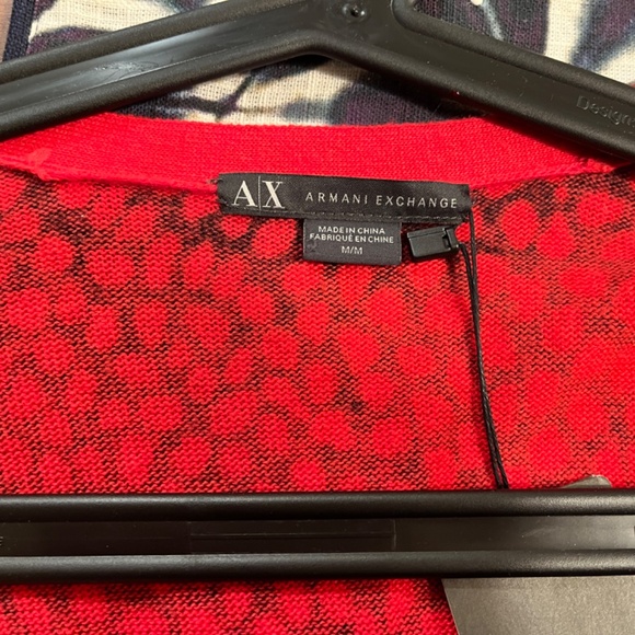 Armani Exchange - Red and Black Cardigan - Picture 5 of 6